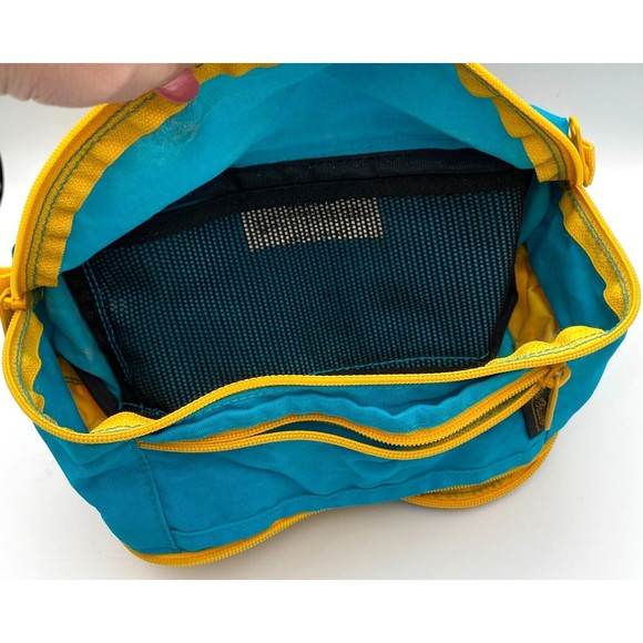 Eddie Bauer Bags Vintage Eddie Bauer Blue Yellow Nylon Expandable Fanny Pack Hip Waist Belt